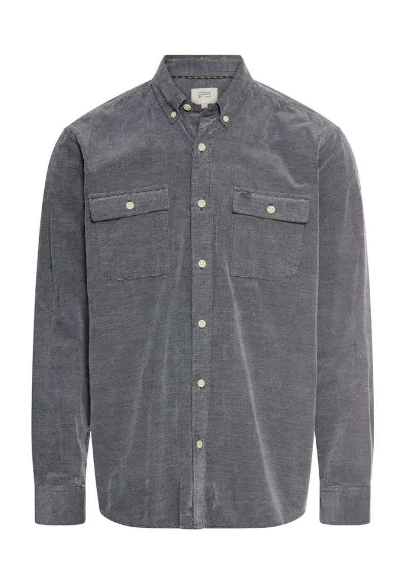 Camel Active Hemden|Big Boys*Langarmhemd mit aufgesetzten Taschen tinted blue