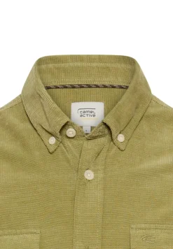 Camel Active Hemden|Big Boys*Langarmhemd mit aufgesetzten Taschen mossstone