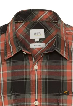 Camel Active Hemden|Big Boys*Langarmhemd mit Brusttaschen cinnamon