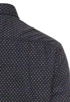 Camel Active Hemden|Big Boys*Langarmhemd mit Minimal-Print night blue