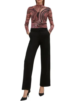 Comma Shirts*Langarmshirt aus Mesh olive