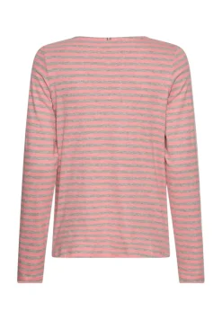 Camel Active Shirts*Langarmshirt aus reiner Baumwolle grey melange stripes