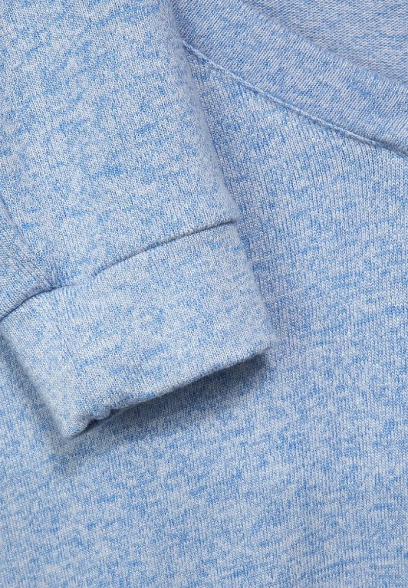 Cecil Pullover & Sweatshirts*Langarmshirt in Unifarbe tender blue melange