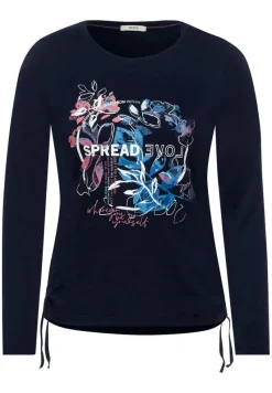 Cecil Shirts*Langarmshirt mit Fotoprint deep blue