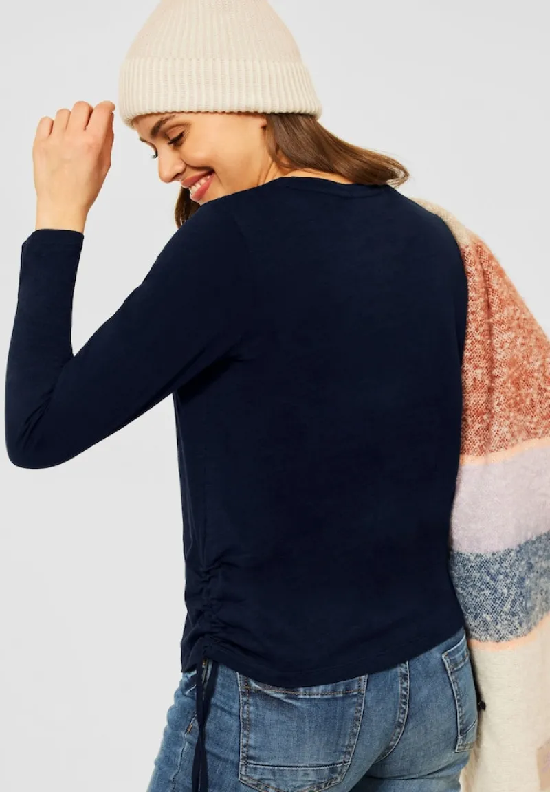 Cecil Shirts*Langarmshirt mit Fotoprint deep blue