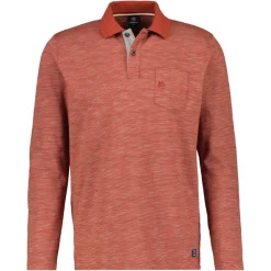 Lerros Shirts|Big Boys*Langarmshirt mit Polokragen rusty red
