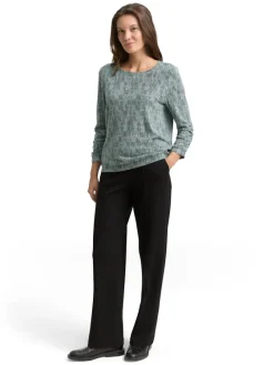 Tom Tailor Shirts*Langarmshirt mit Print irregular moss cosy print