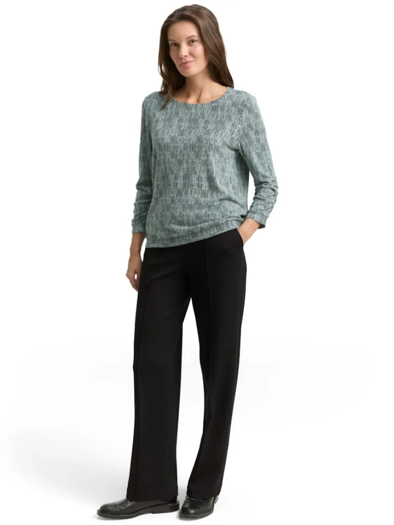 Tom Tailor Shirts*Langarmshirt mit Print irregular moss cosy print