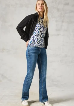 Cecil Shirts*Langarmshirt mit Print vanilla white