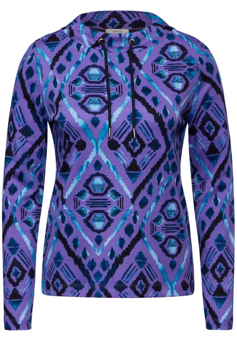 Cecil Shirts*Langarmshirt mit Print wild lilac