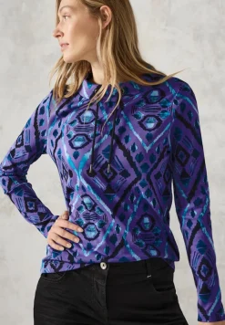 Cecil Shirts*Langarmshirt mit Print wild lilac