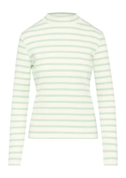 s.Oliver Shirts*Langarmshirt mit Rippstruktur creme