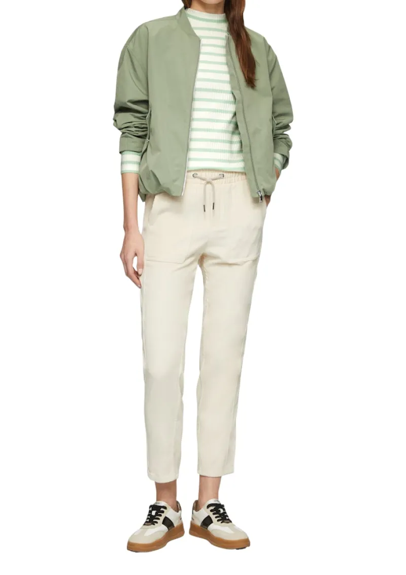 s.Oliver Shirts*Langarmshirt mit Rippstruktur creme