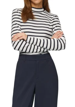 s.Oliver Shirts*Langarmshirt mit Rippstruktur Blau