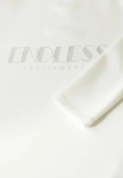 Cecil Shirts*Langarmshirt mit Wording vanilla white