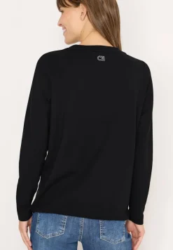 Cecil Shirts*Langarmshirt mit Wording Black