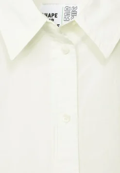 Cecil Blusen*Lange Bluse aus Baumwolle vanilla white