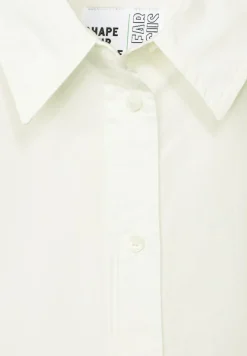 Cecil Blusen*Lange Bluse aus Baumwolle vanilla white