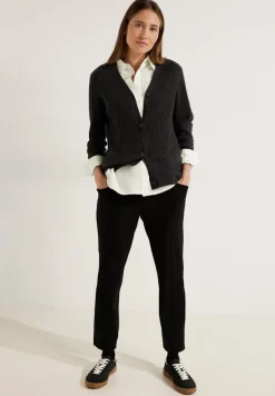 Cecil Blusen*Lange Bluse aus Baumwolle vanilla white