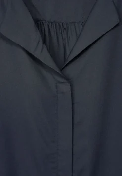 Street One Blusen*Lange Bluse in Unifarbe deep blue