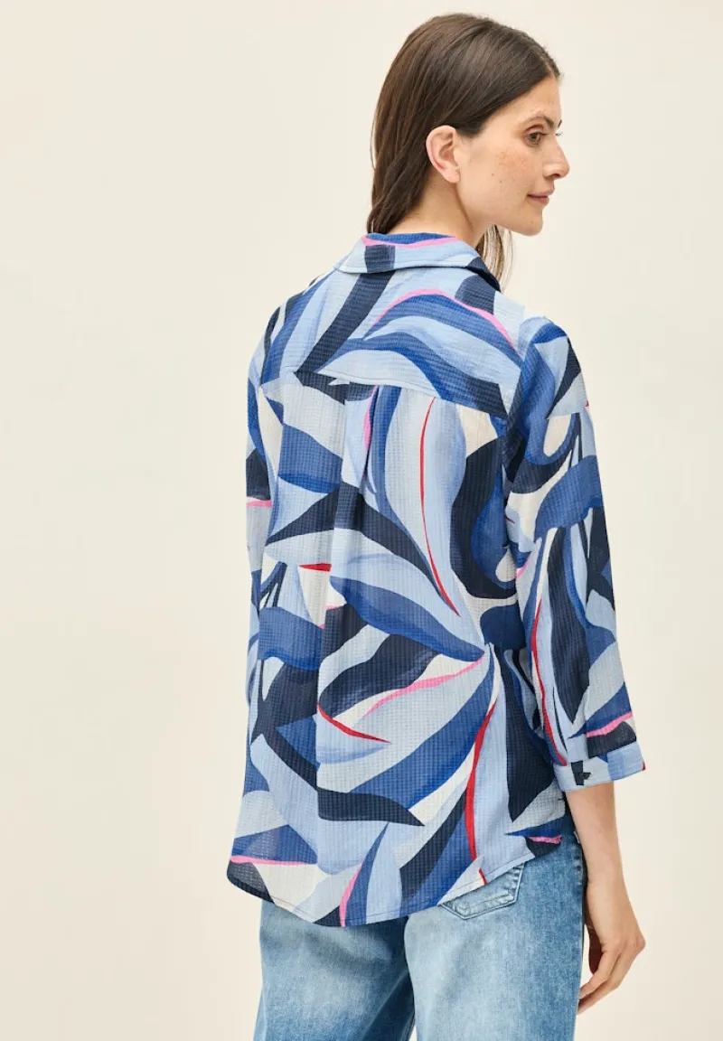 Cecil Blusen*Lange Hemdbluse mit Print urban navy blue