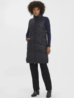 Vero Moda Westen*lange Steppweste Black