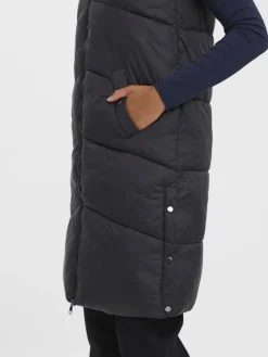 Vero Moda Westen*lange Steppweste Black