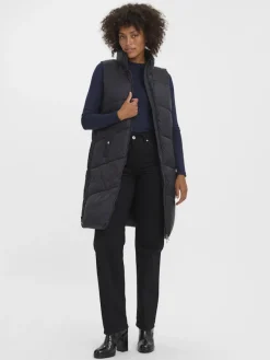 Vero Moda Westen*lange Steppweste Black