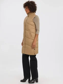 Vero Moda Westen*lange Steppweste tigers eye