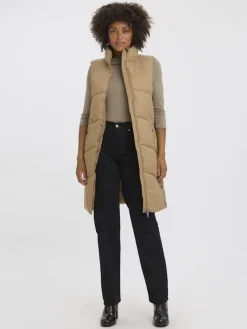 Vero Moda Westen*lange Steppweste tigers eye