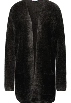 Street One Pullover & Sweatshirts*Langer Federgarn Cardigan darkest brown