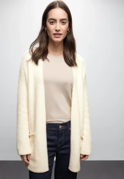 Street One Pullover & Sweatshirts*Langer Federgarn Cardigan soft beige