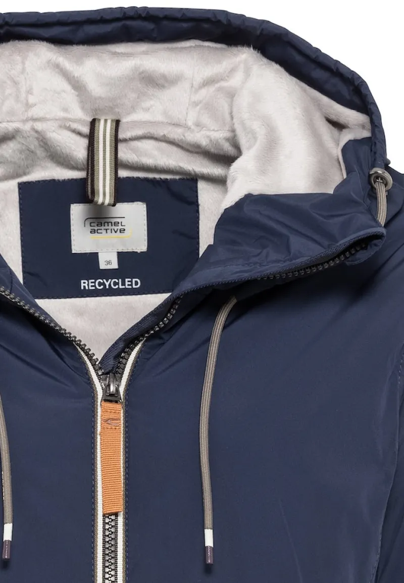 Camel Active Jacken*Langer Windbreaker mit weichem Plüschfutter night blue