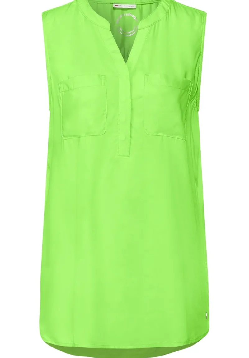 Street One Shirts*Langes Blusentop in Unifarbe peppy green