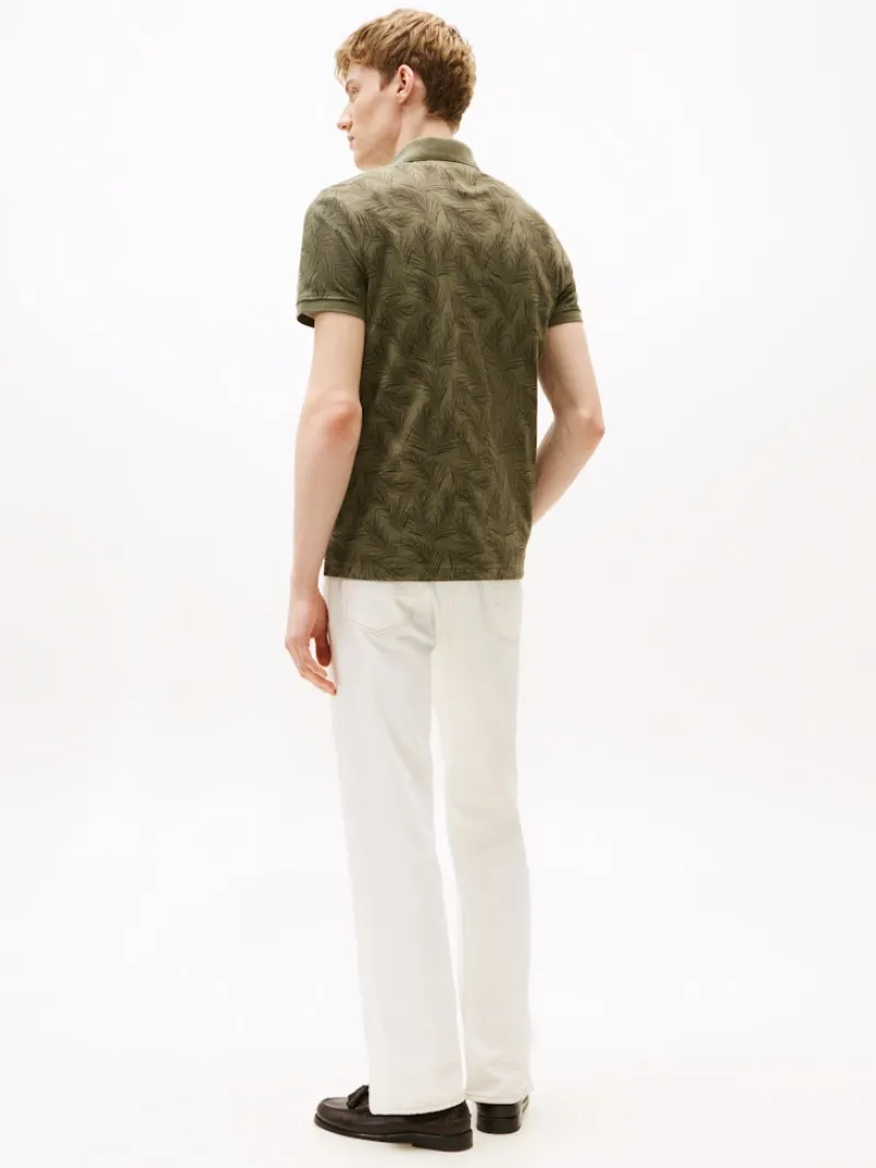 Tommy Hilfiger Shirts|Big Boys*LEAF AOP REG POLO battle green