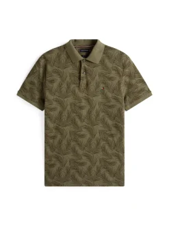 Tommy Hilfiger Shirts|Big Boys*LEAF AOP REG POLO battle green