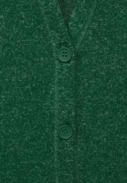 Street One Shirts*Legerer Hoodie Cardigan timeless green melange