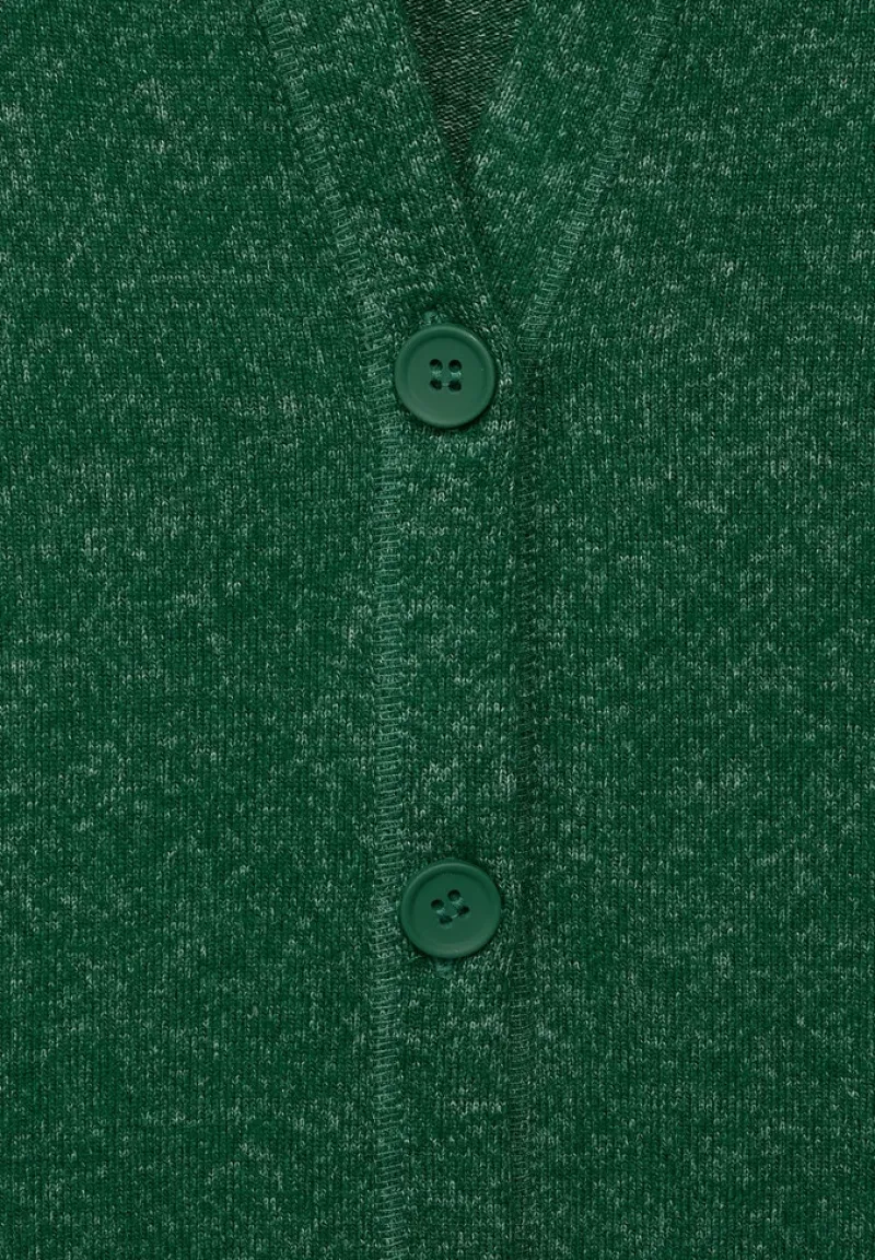 Street One Shirts*Legerer Hoodie Cardigan timeless green melange