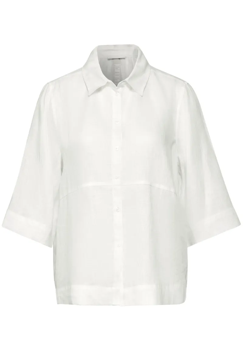 Street One Blusen*Leichte Leinenbluse off white