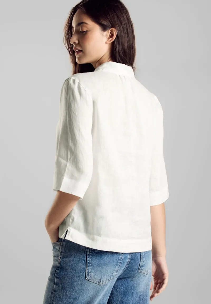 Street One Blusen*Leichte Leinenbluse off white