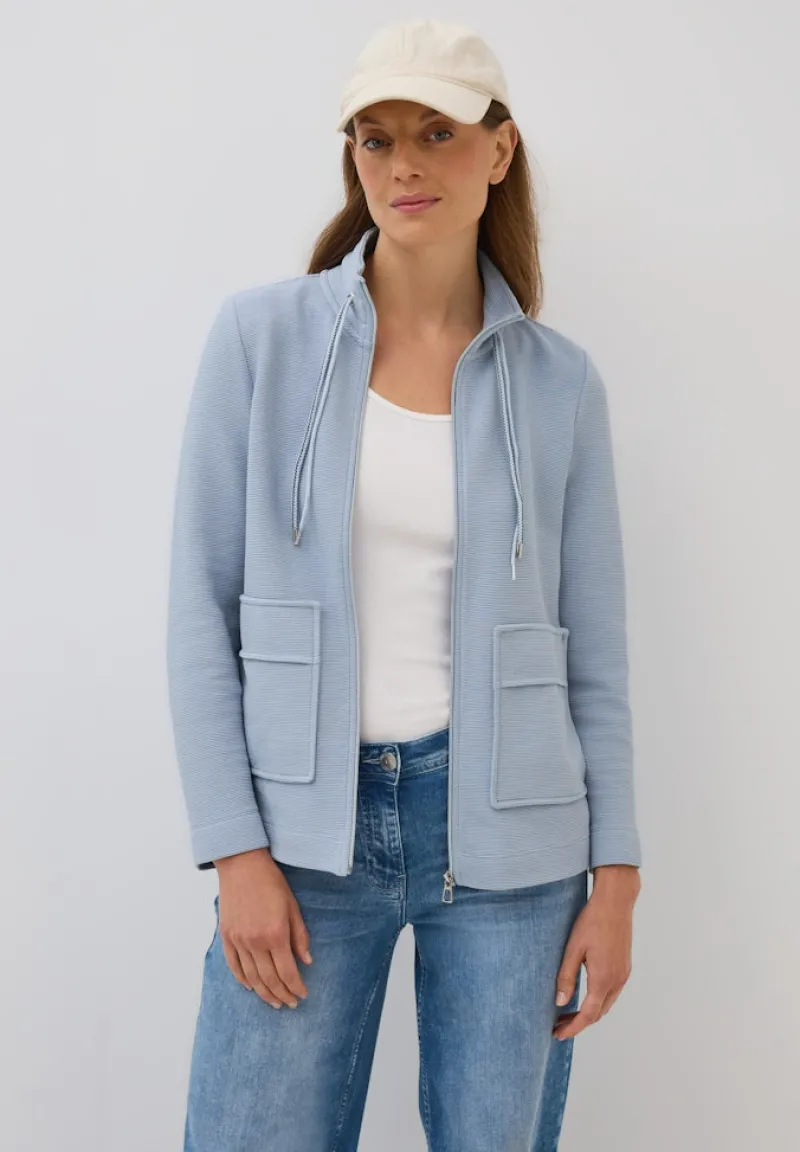 Cecil Pullover & Sweatshirts*Leichte Ottoman Jacke mountain blue