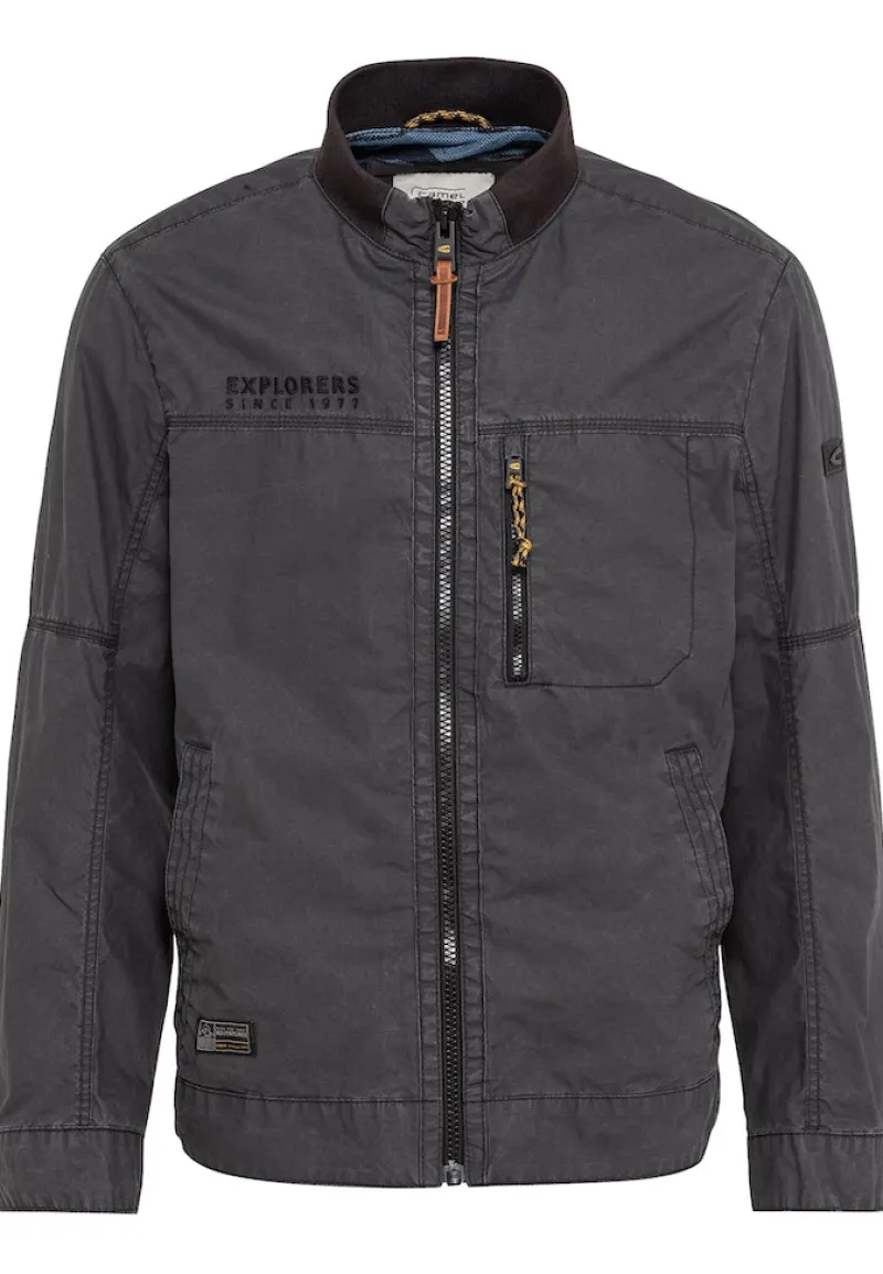 Camel Active Jacken*Leichter Blouson aus Baumwolle im Washed Look Asphalt