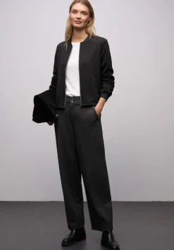 Street One Shirts*Leichter Blouson mit Glitzer Black