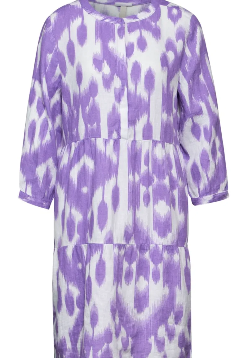 Street One Kleider*Leinen Kleid mit Print smell of lavender