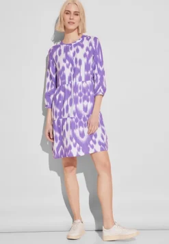 Street One Kleider*Leinen Kleid mit Print smell of lavender