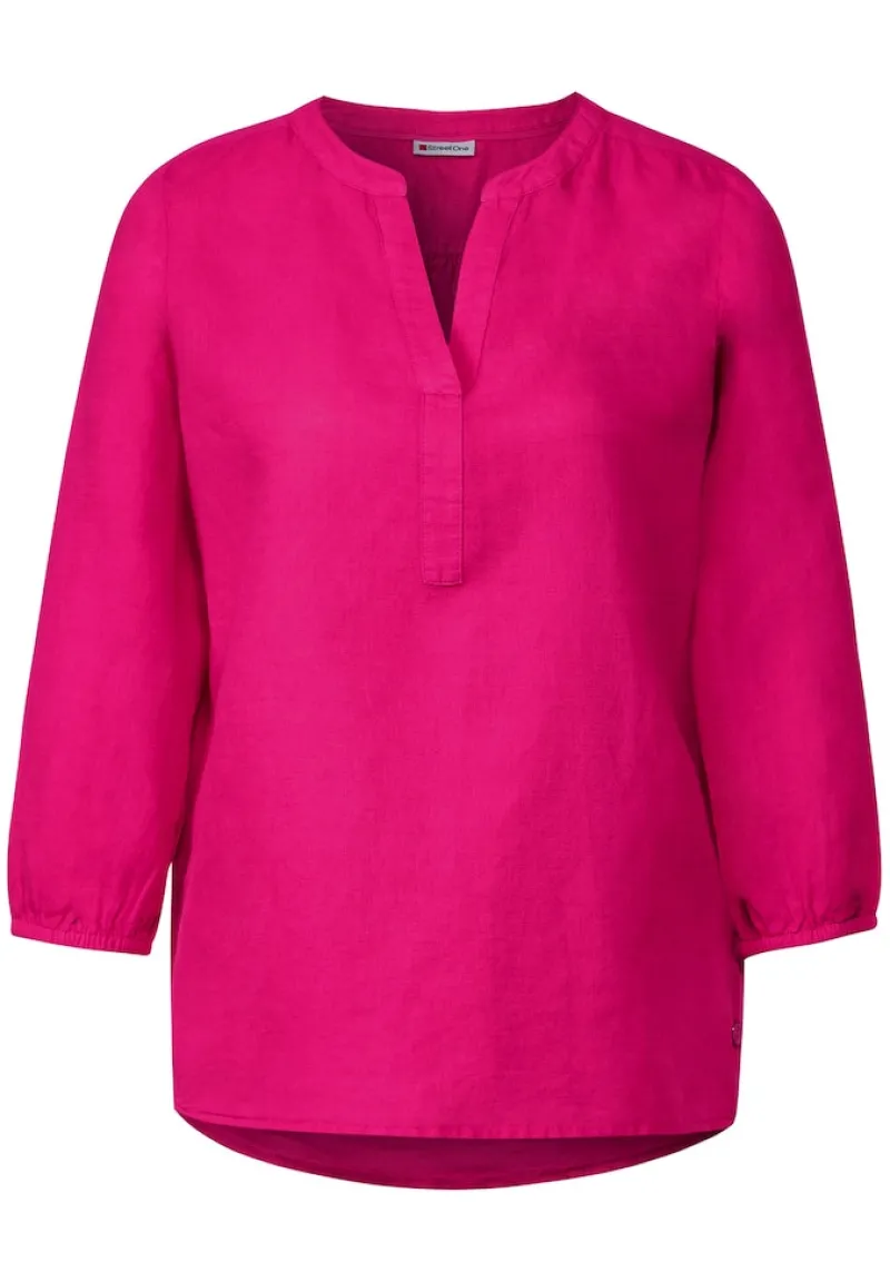 Street One Blusen*Leinen-Baumwolle-Mix Bluse oasis pink