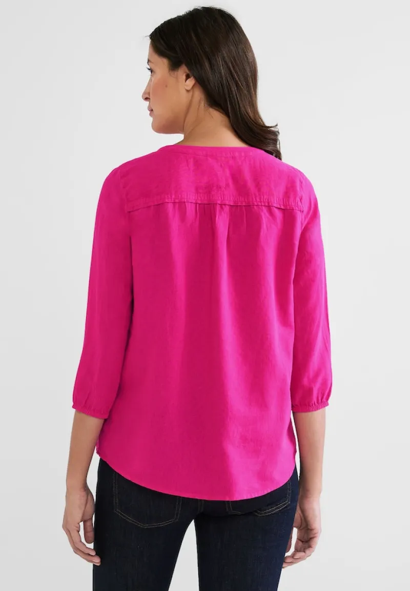 Street One Blusen*Leinen-Baumwolle-Mix Bluse oasis pink