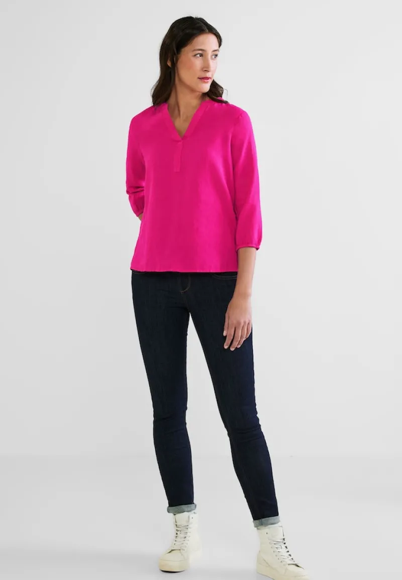 Street One Blusen*Leinen-Baumwolle-Mix Bluse oasis pink