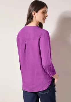 Cecil Blusen*Leinenbluse magenta lacquer