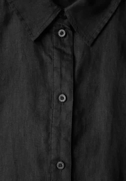 STREET ONE STUDIO Blusen*Leinen-Hemdbluse Black